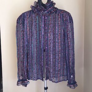 30% off 3! Oleg Cassini 100% Silk Blouse, Size 6